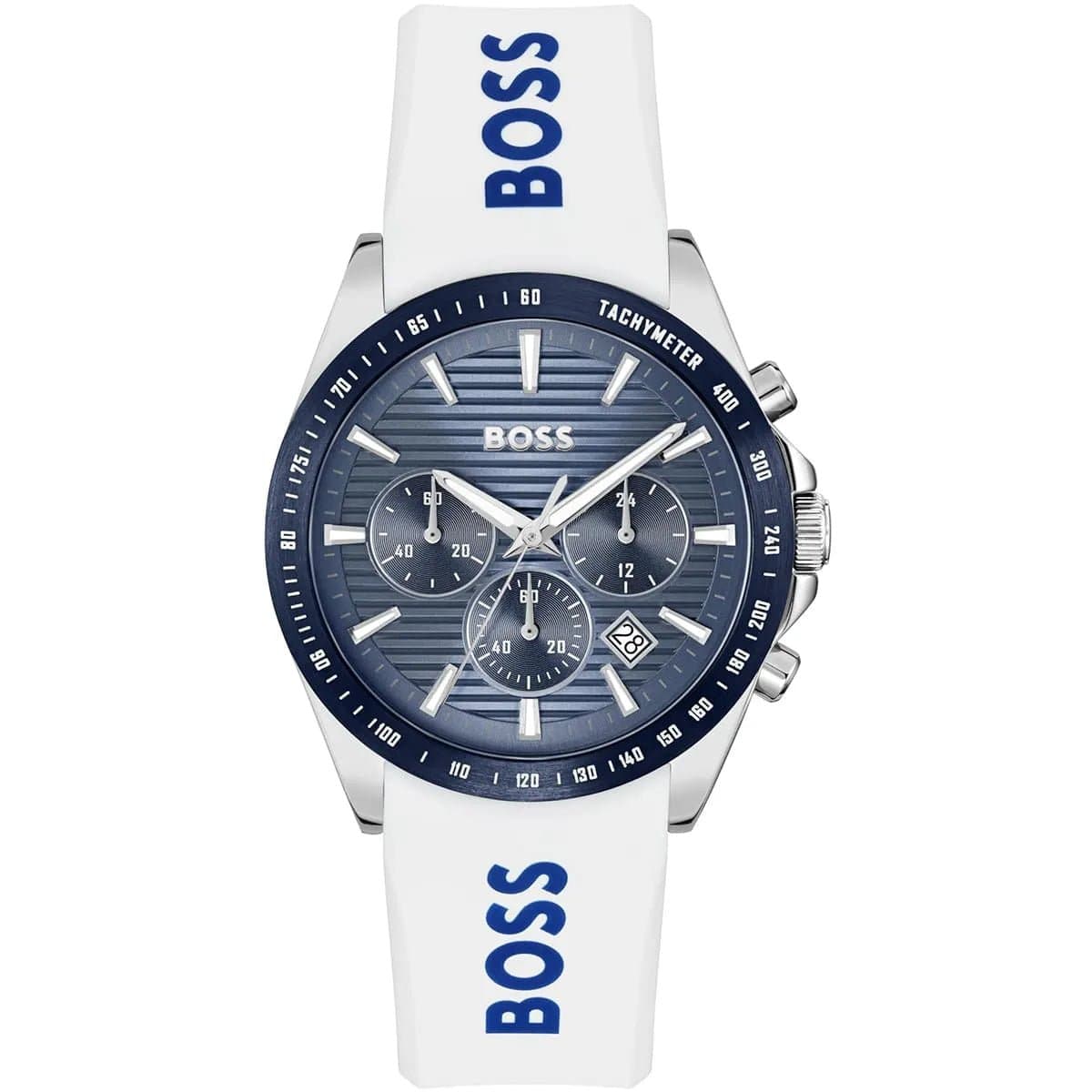 Hugo Boss Sport watch for men, model 1514238, white dial — main view